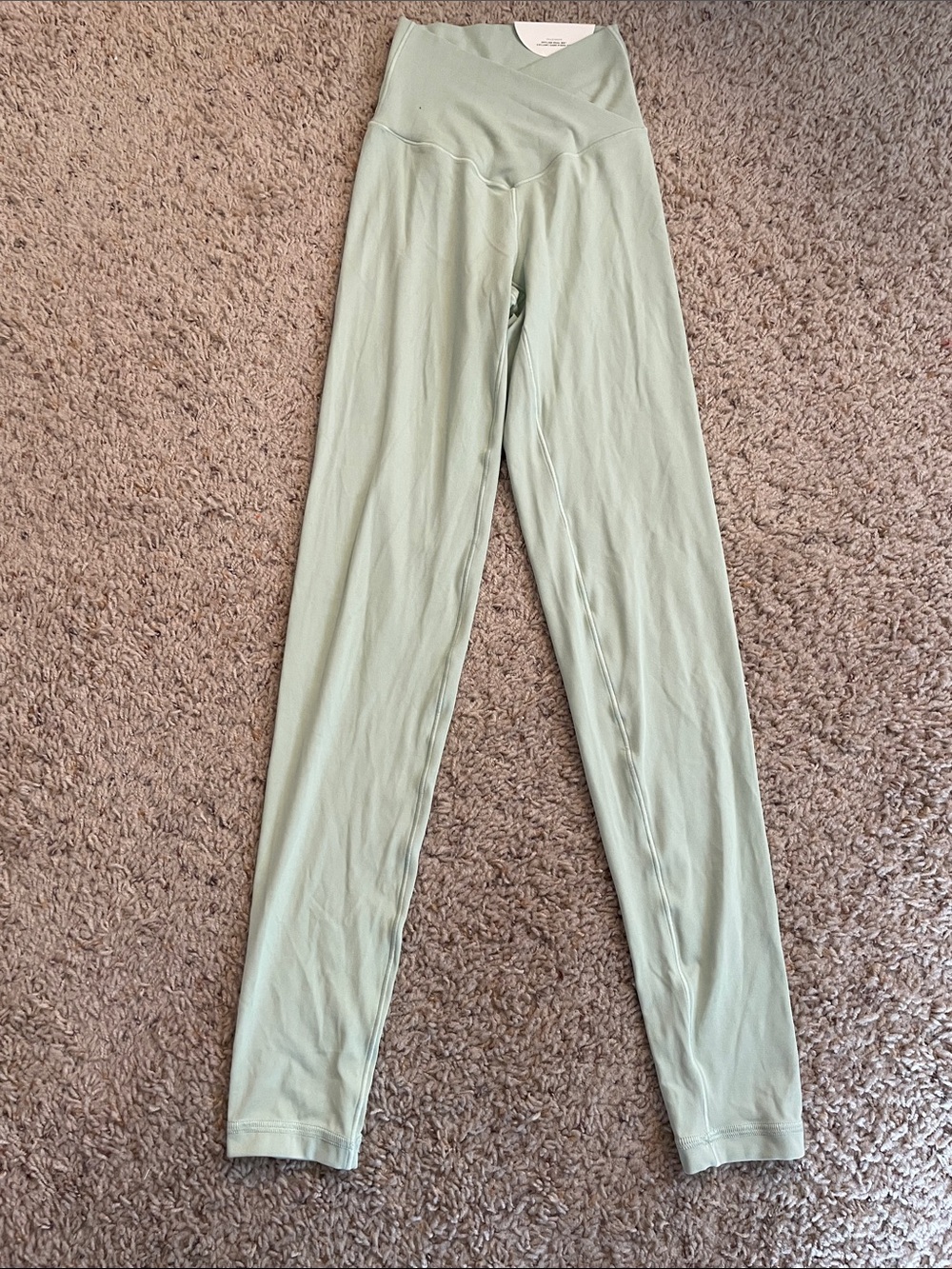 OFFLINE by Aerie Real Me High Waisted Crossover Legging in Light Sage Green!